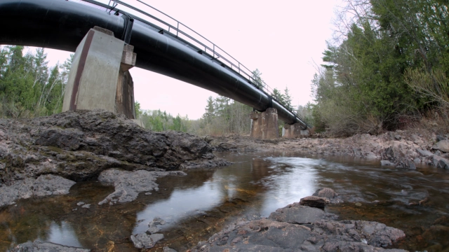 Saxon Falls power pipe